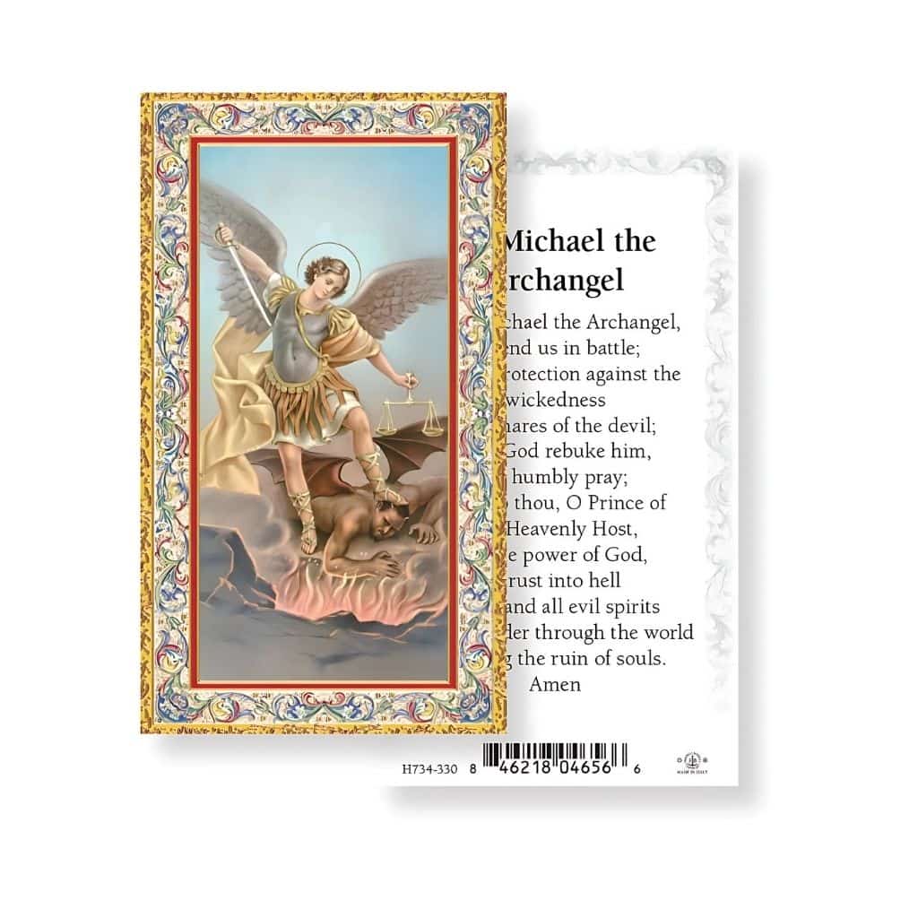 Fratelli Bonella St. Michael Holy Cards 100pcs – Heavenly Divine
