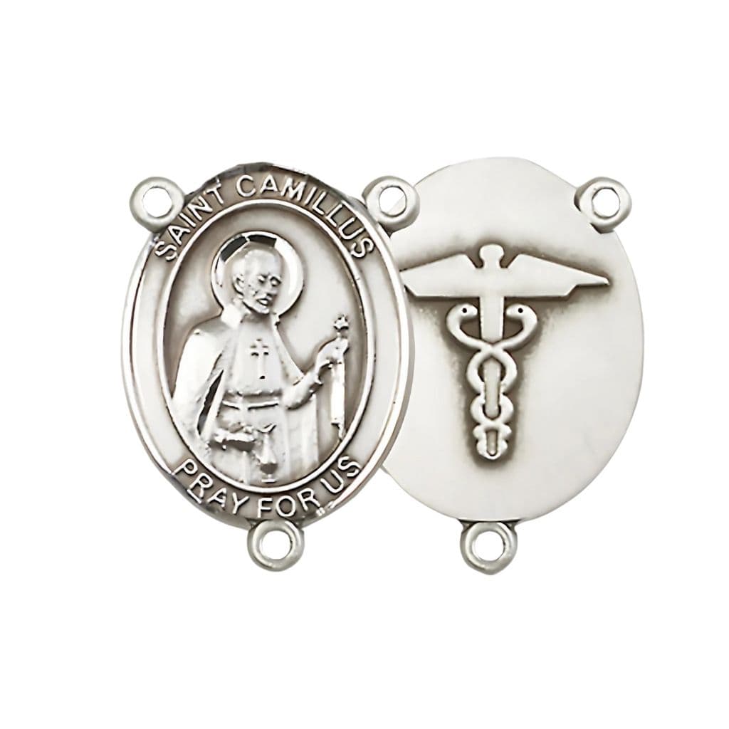 St Camillus of Lellis Nurse Centerpiece Rosary Parts and Supplies