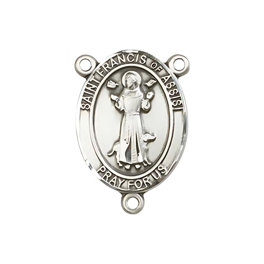St Francis of Assisi Centerpiece Rosary Parts and Supplies