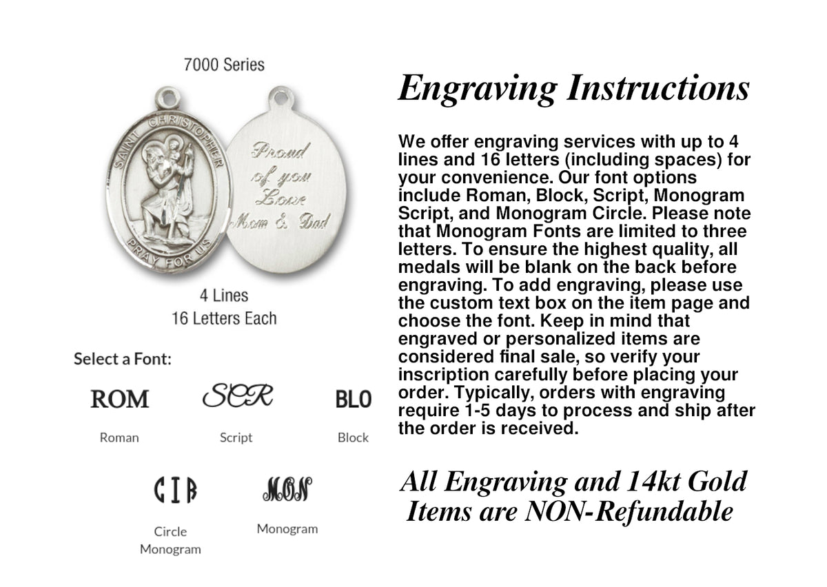 Bliss Manufacturing St Michael the Archangel Pewter Medal