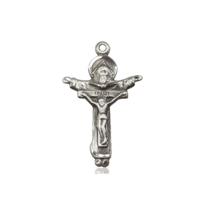Medium Trinity Father, Son & Holy Spirit Rosary Sterling Silver Crucifix Parts, Bliss Manufacturing