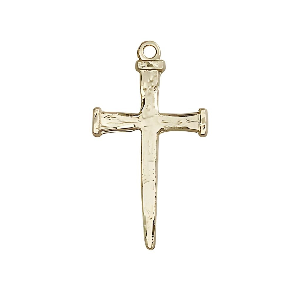 Bliss Nail Cross 14kt Gold-filled Pendant, 1 1/8-inch,