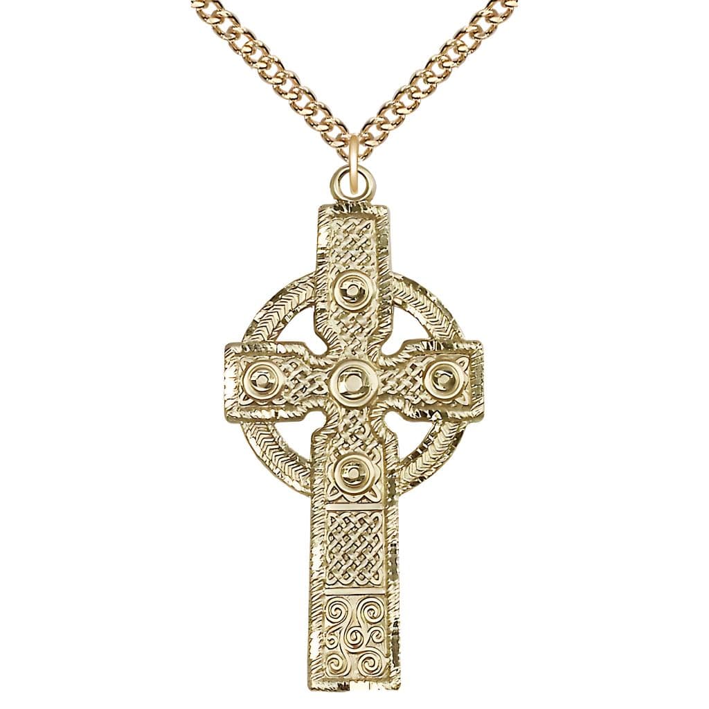 Bliss Sterling Silver Irish Kilklispeen Cross Necklace
