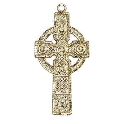 14kt Gold Irish Kilklispeen Cross Necklace, Bliss Manufacturing