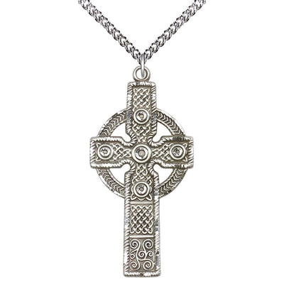 Irish Kilklispeen Cross Necklace, sterling silver, Bliss Manufacturing
