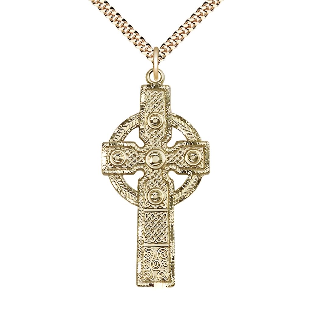 Bliss Kilklispeen Cross Necklace  | Sterling Silver or 14kt Gold