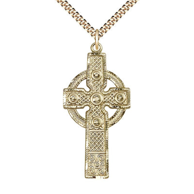 Kilklispeen Cross Necklace, gold-filled, Bliss Manufacturing
