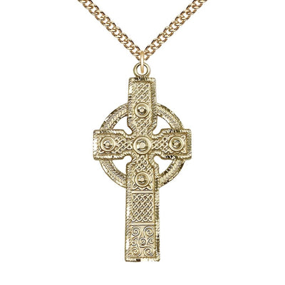 Kilklispeen Cross Necklace, gold-filled, Bliss Manufacturing