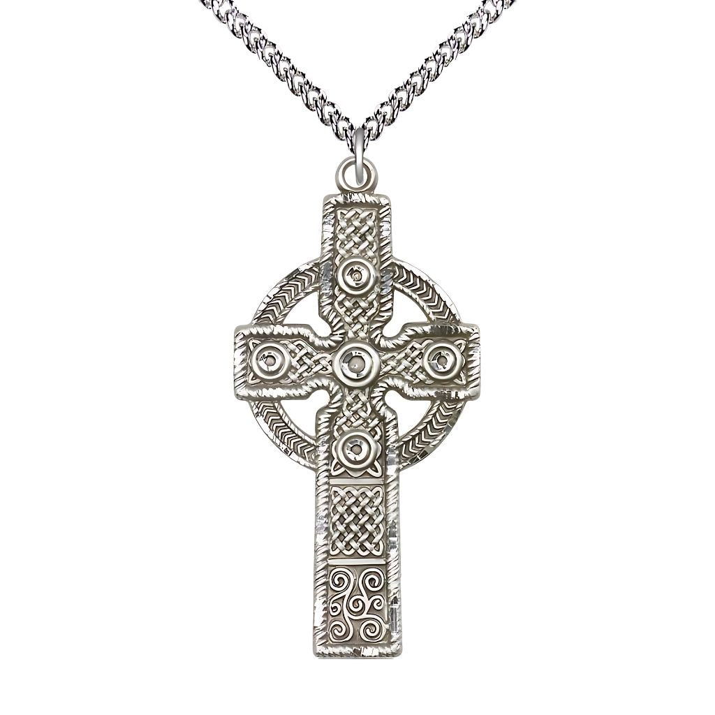 Bliss Kilklispeen Cross Necklace  | Sterling Silver or 14kt Gold