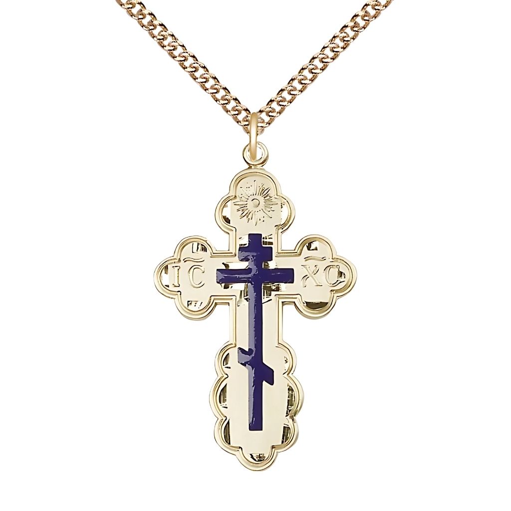 Bliss St. Olga Blue Cross Medal – Heavenly Divine Rosaries