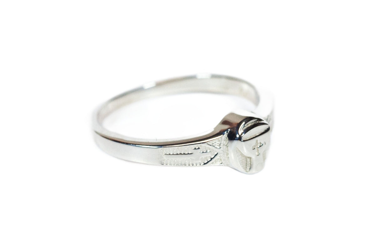 Child's Catholic Sterling Silver Communion Chalice Ring