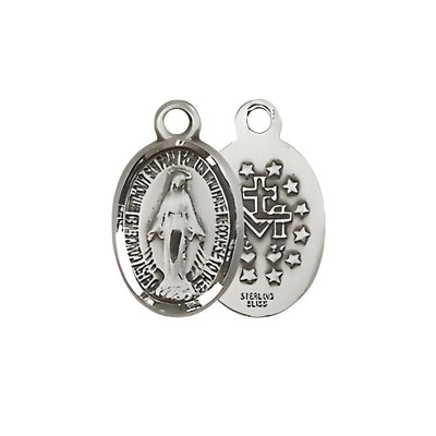 Miraculous and Crucifix Pendant Necklace, gold-filled, Bliss Manufacturing