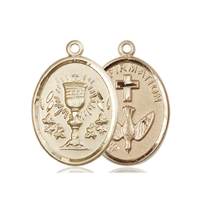 Two Sided Confirmation Chalice 14kt Gold Medal Only, Bliss Manufacturing