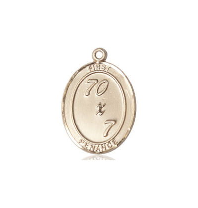 Christian First Penance 70 x 7 14kt Gold Medal Only, Bliss Manufacturing