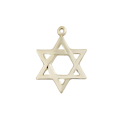 14kt Gold Star of David Medal Only, Bliss Manufacturing
