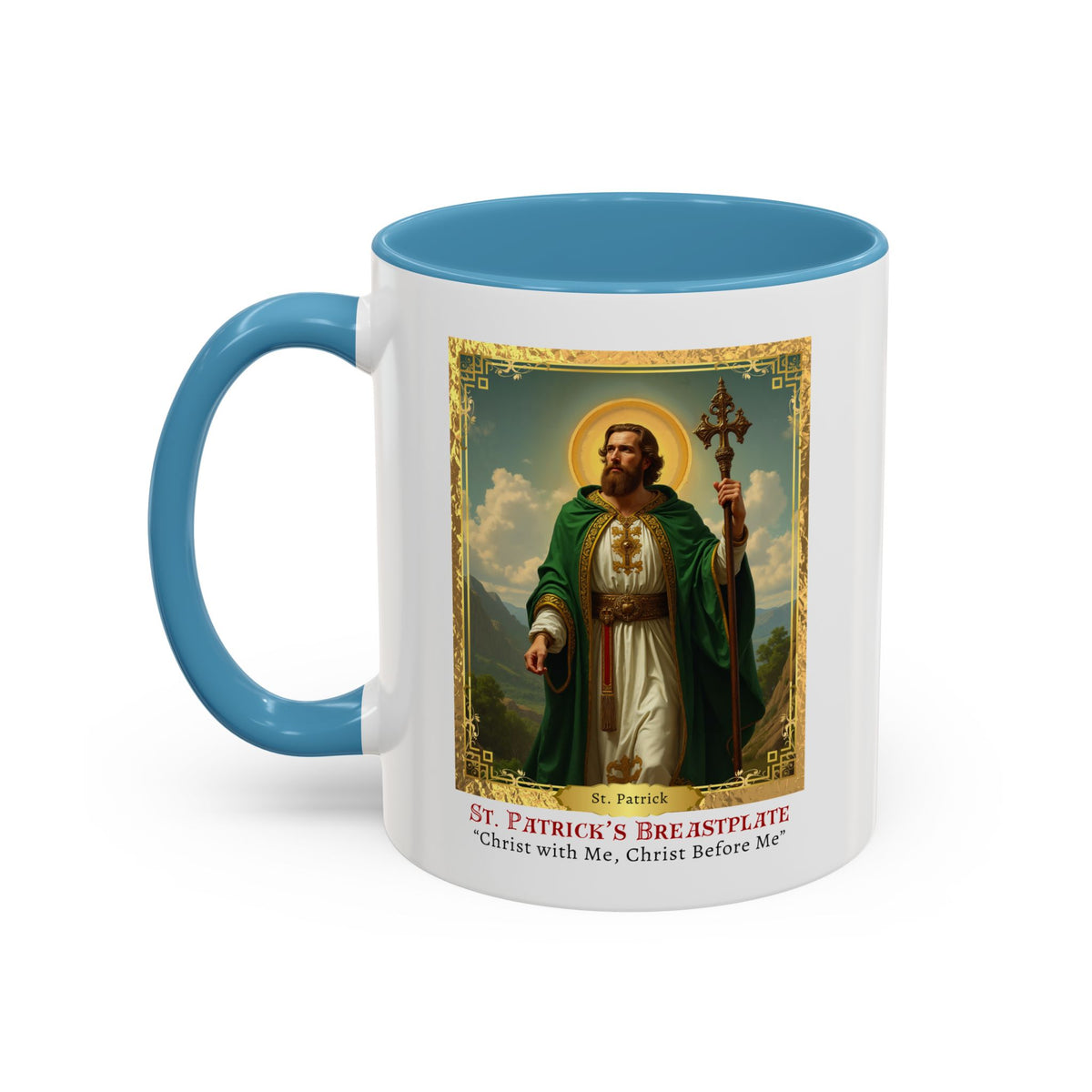 St. Patrick's Breastplate Prayer Card Devotional Coffee Mug - 11oz Accent Cup