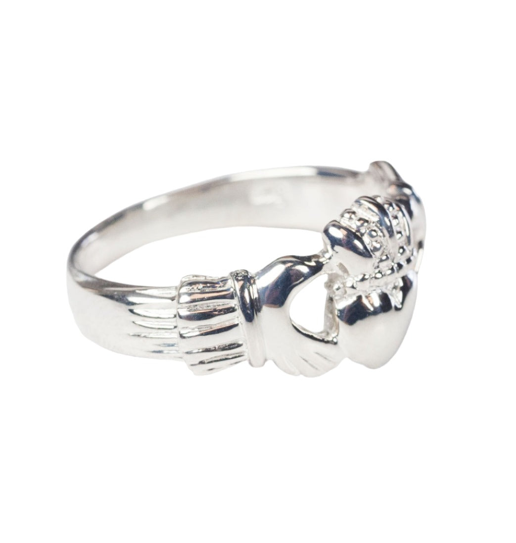 Bliss Irish Claddagh Sterling Silver Ring,