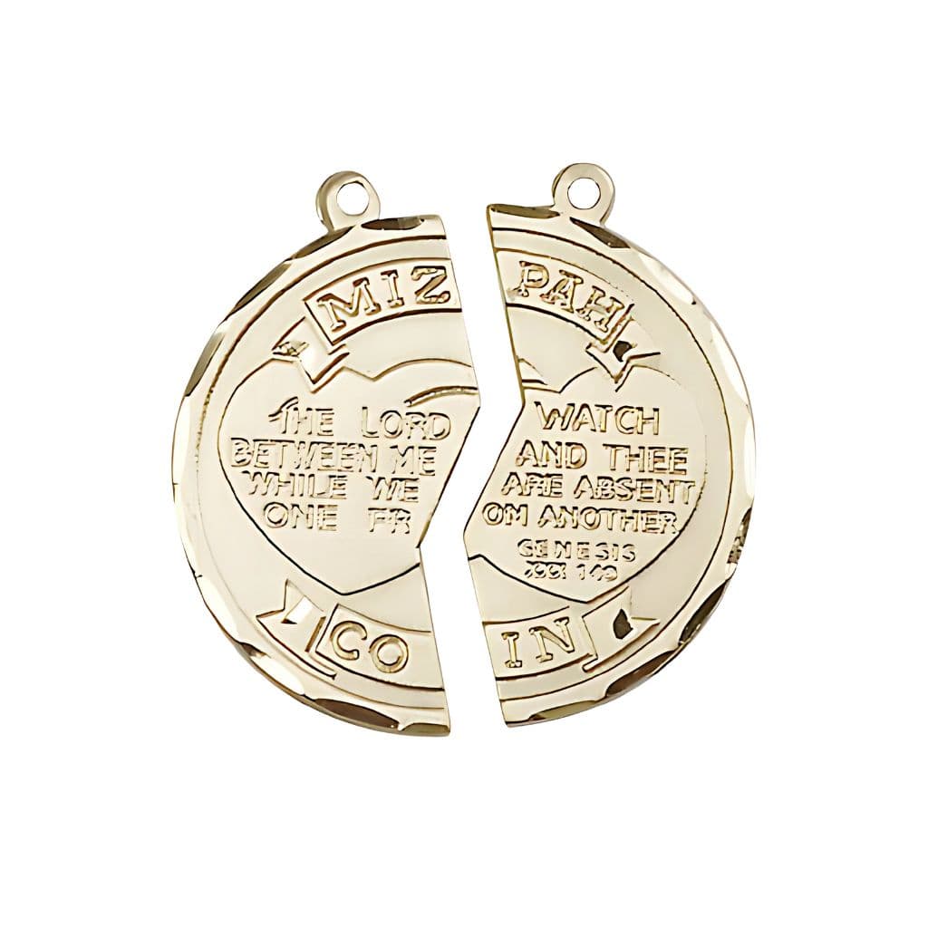 Bliss His/Her 14kt Gold Miz Pah Coin Set w/Coast Guard on Back,