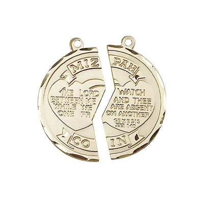 His/Her 14kt Gold Miz Pah Coin Set w/Coast Guard on Back, Bliss Manufacturing