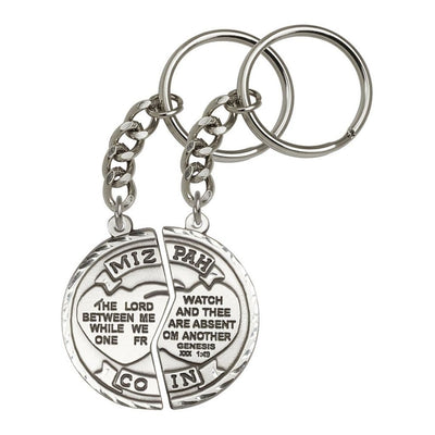 Miz Pah Coin Set Silver Key Chain, Made in USA, Bliss Manufacturing