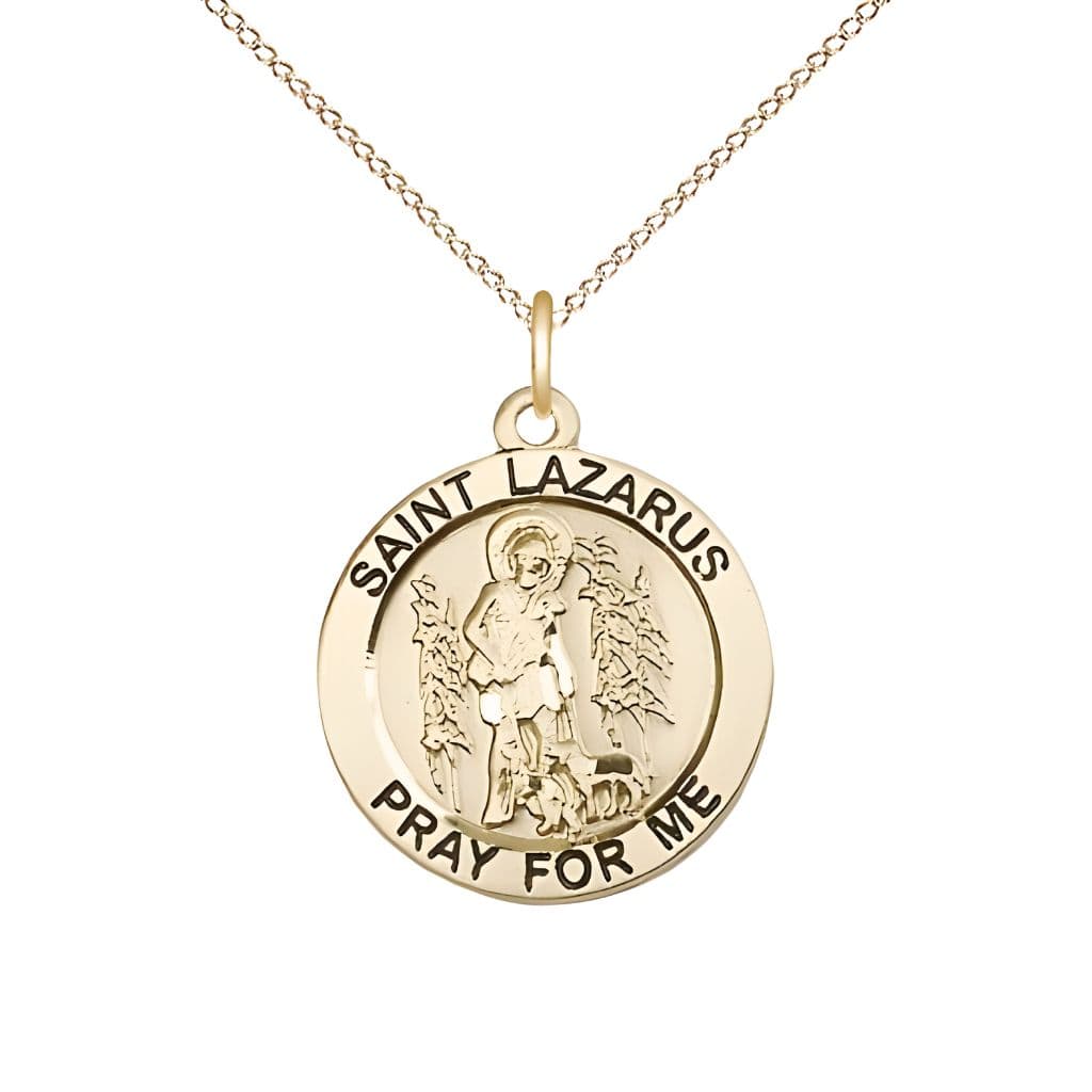 Bliss St. Lazarus Gold-filled Round Medal