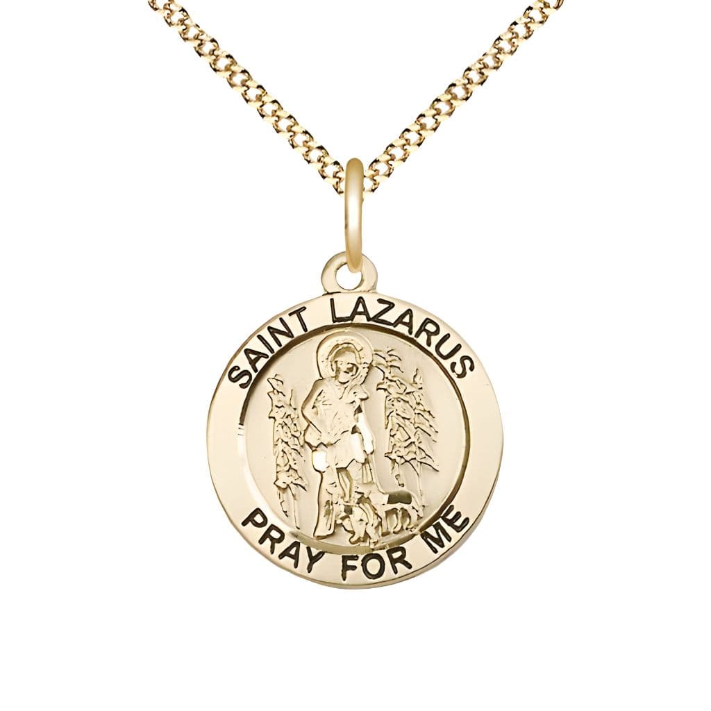 Bliss St. Lazarus Gold-filled Round Medal