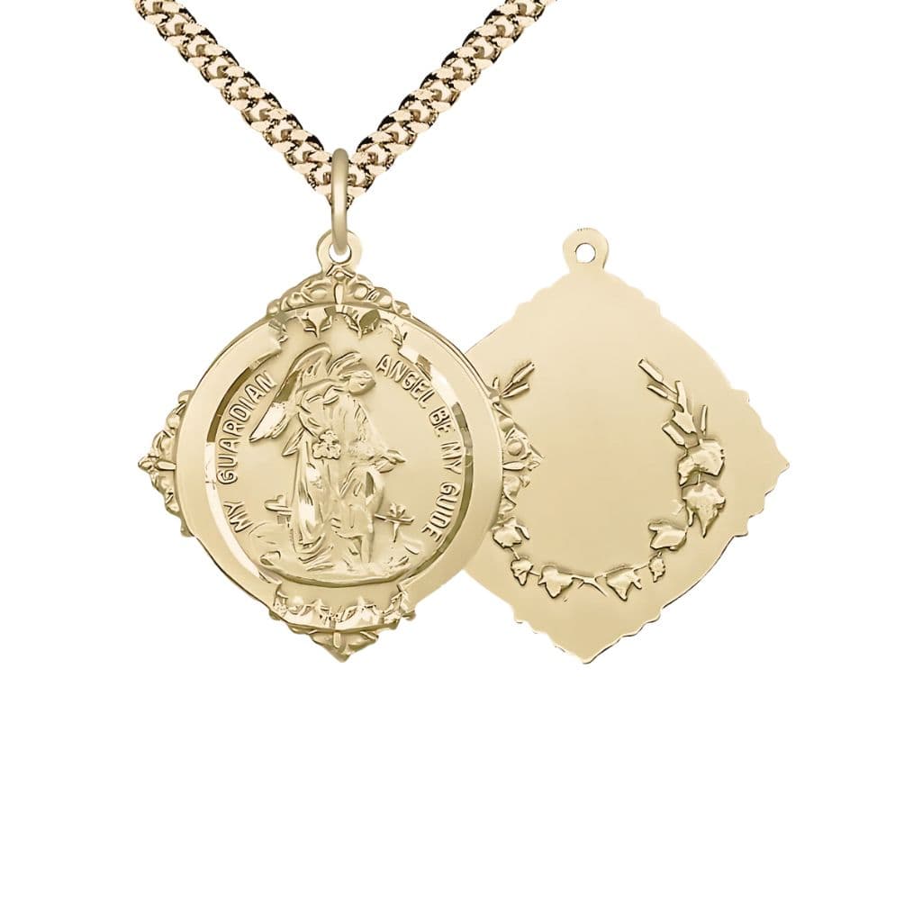Bliss Guardian Angel 14kt Gold-filled Pendant with Chain,