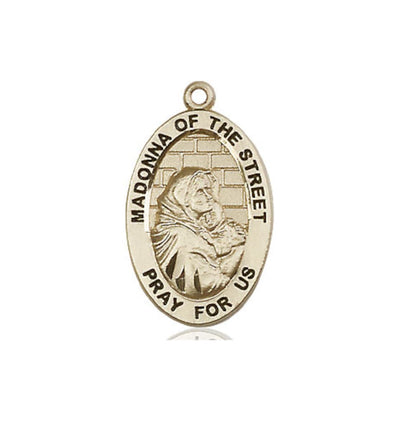 Madonna of the Street 14kt Gold Medal Only, Bliss Manufacturing