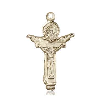 Large Trinity Father, Son & Holy Spirit Rosary 14kt Gold-filled Crucifix Parts, Bliss Manufacturing
