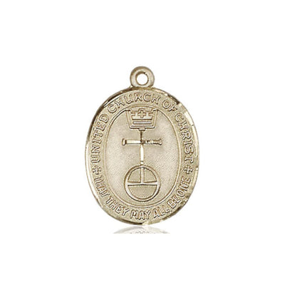 14kt Gold United Church of Christ Pendant Medal Only, Bliss Manufacturing