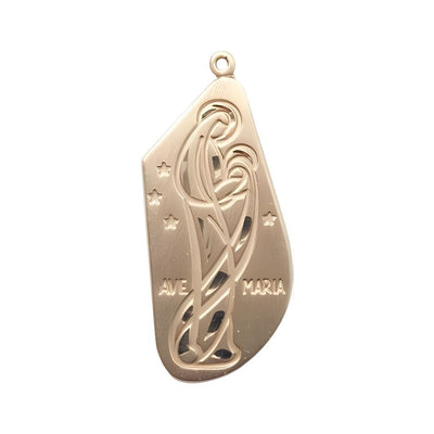 Ave Maria/Hail Mary 14kt Gold Pendant, Bliss Manufacturing