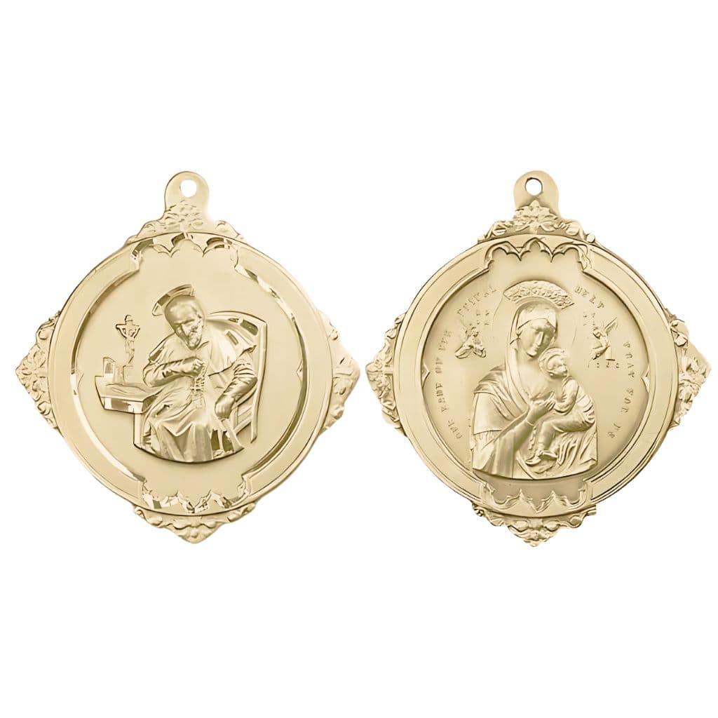 St. Alphonsus and Our Lady Perpetual Help 14kt Gold-filled Medal in Gift Box,