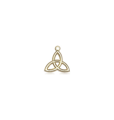 Small 14kt Gold Irish Trinity Irish Knot Medal, Bliss Manufacturing