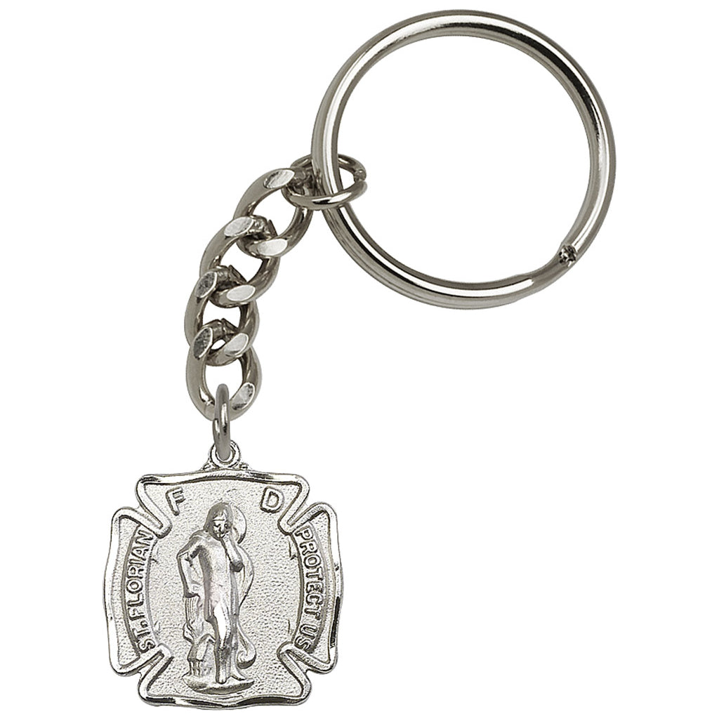 Bliss Pewter St Florian Firefighter Key Chain