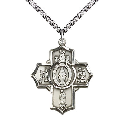 Our Lady Appariti, Our Lady of Fatima, Our Lady of Lourdes Our Lady of Guadalupe Our Lady of Knock and Miraculous in the center, Bliss Manufacturing