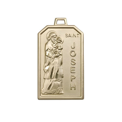 St Joseph Patron of Carpenters 14kt Gold Medal, Bliss Manufacturing