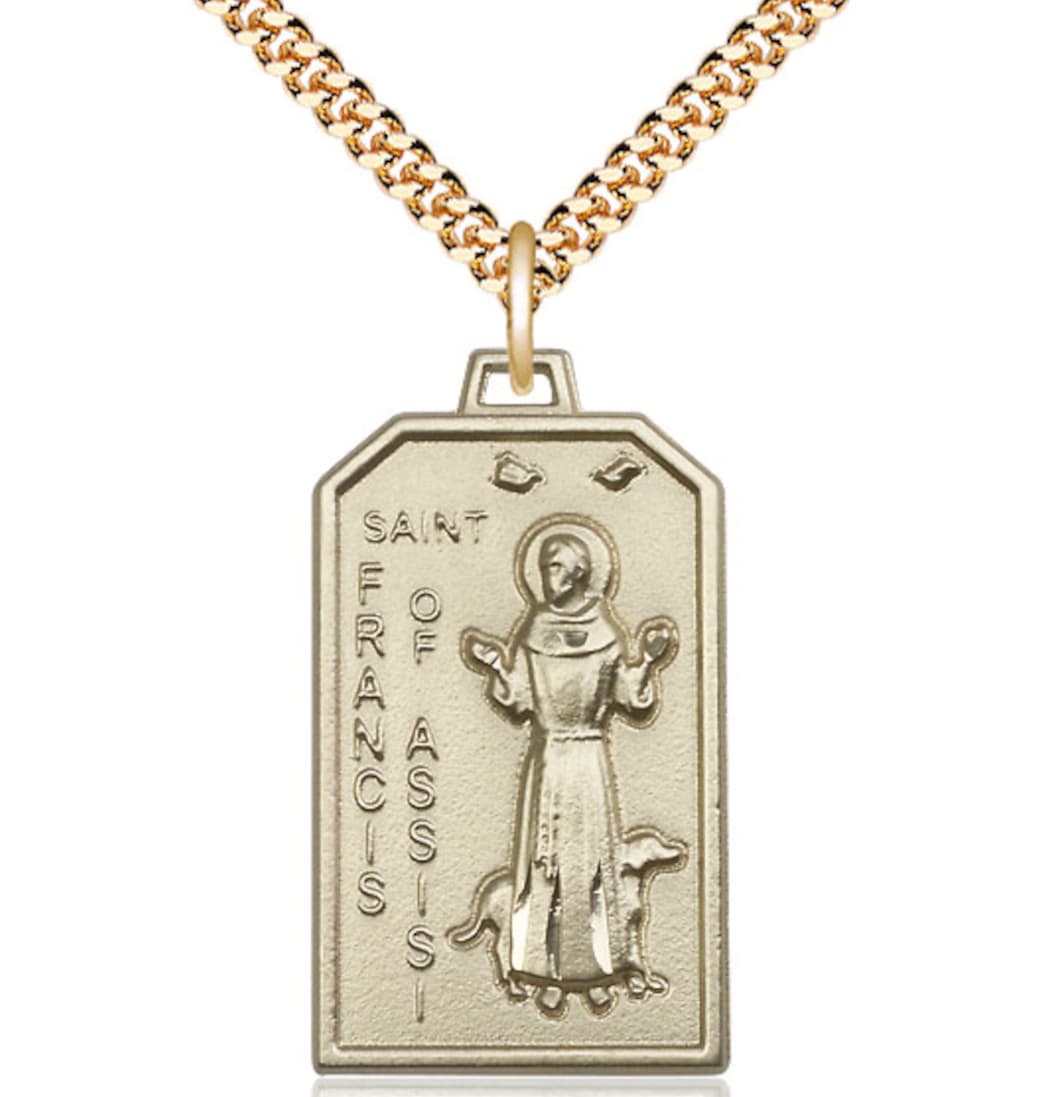 Bliss St Francis of Assisi Patron Saint of Animals Medal Pendant