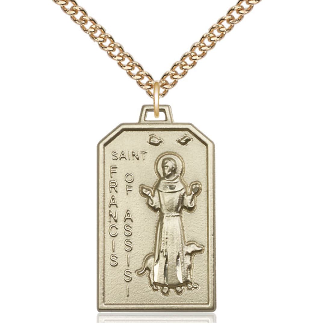 Bliss St Francis of Assisi Patron Saint of Animals Medal Pendant