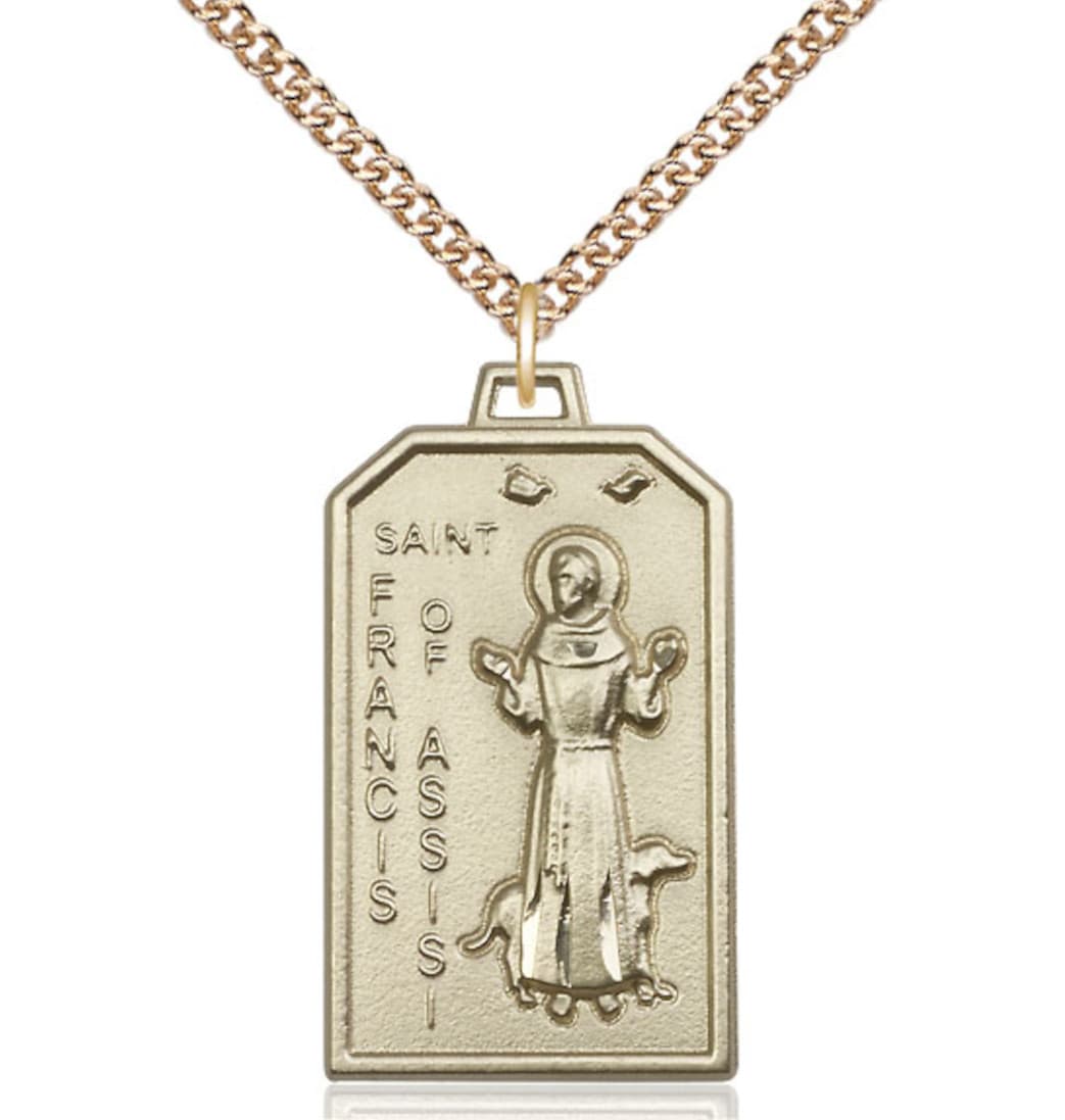 Bliss St Francis of Assisi Patron Saint of Animals Medal Pendant