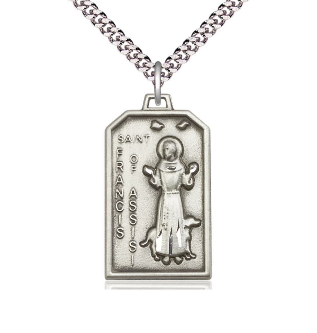 Bliss St Francis of Assisi Patron Saint of Animals Medal Pendant