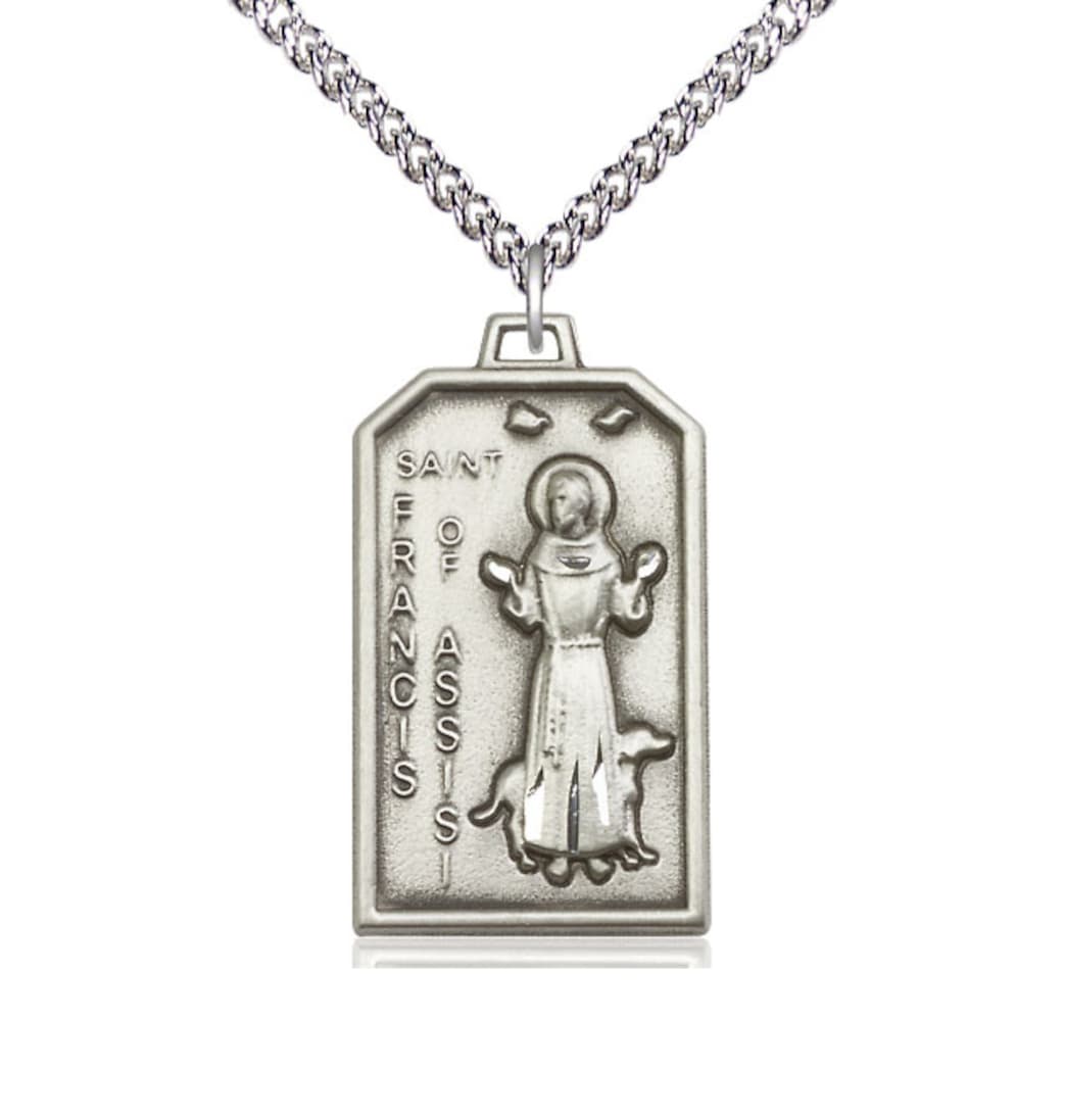 Bliss St Francis of Assisi Patron Saint of Animals Medal Pendant