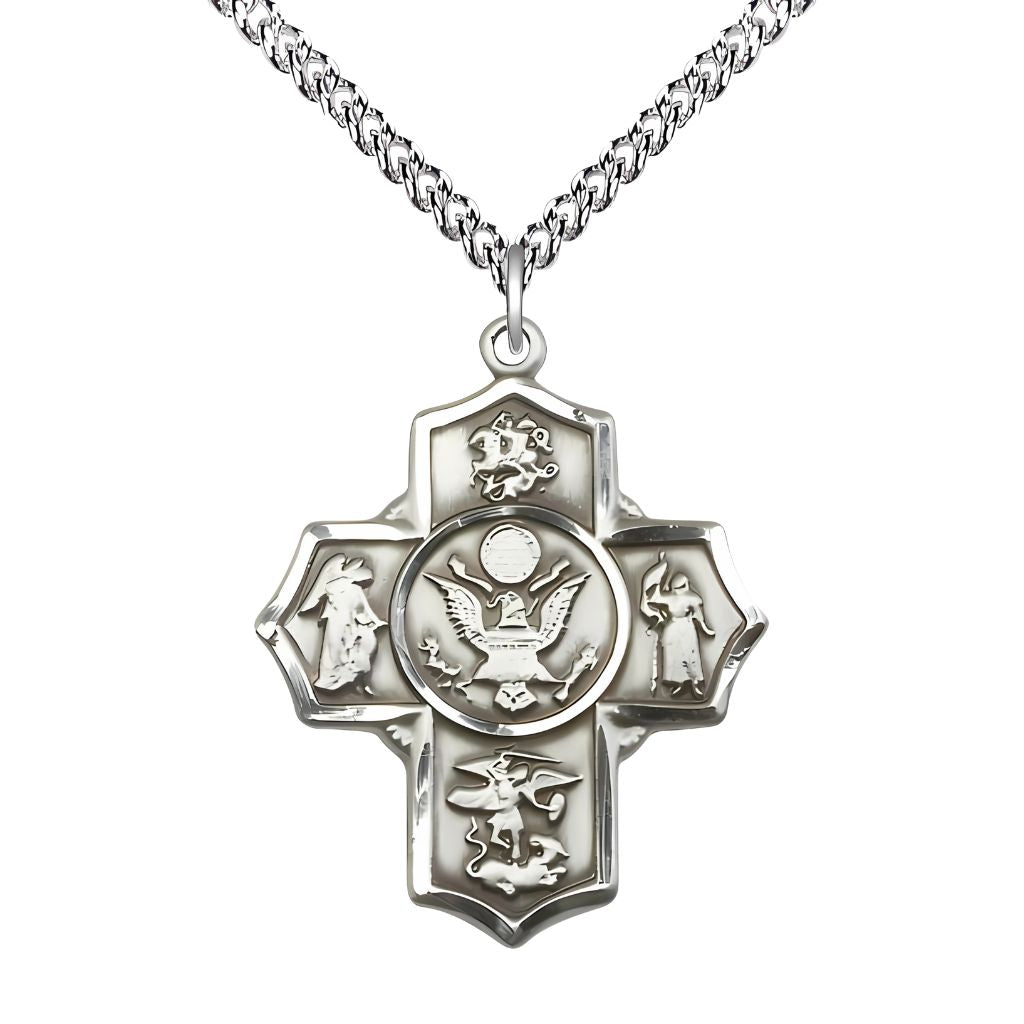 Bliss Army 5-Way Cross Medal | Silver or Gold – Heavenly Divine