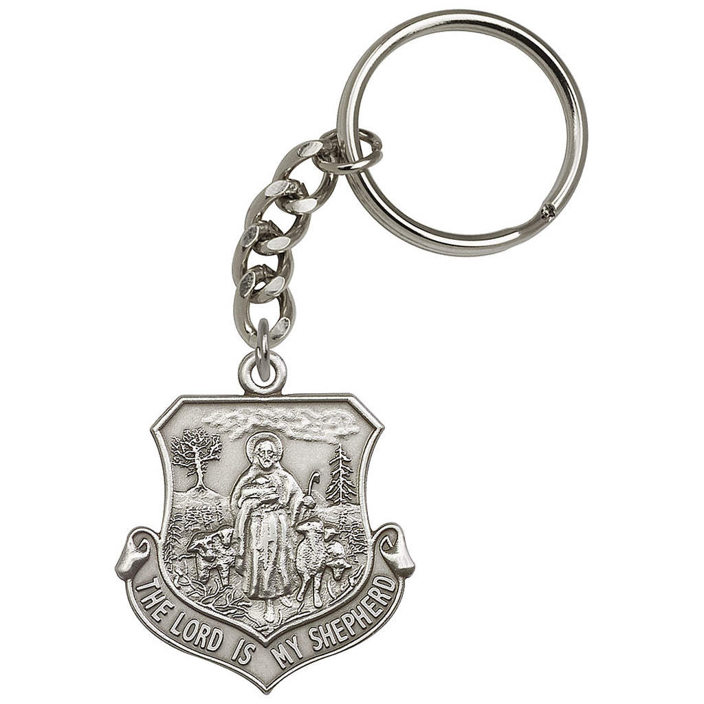 Pewter The Lord Is My Shepherd Key Chain