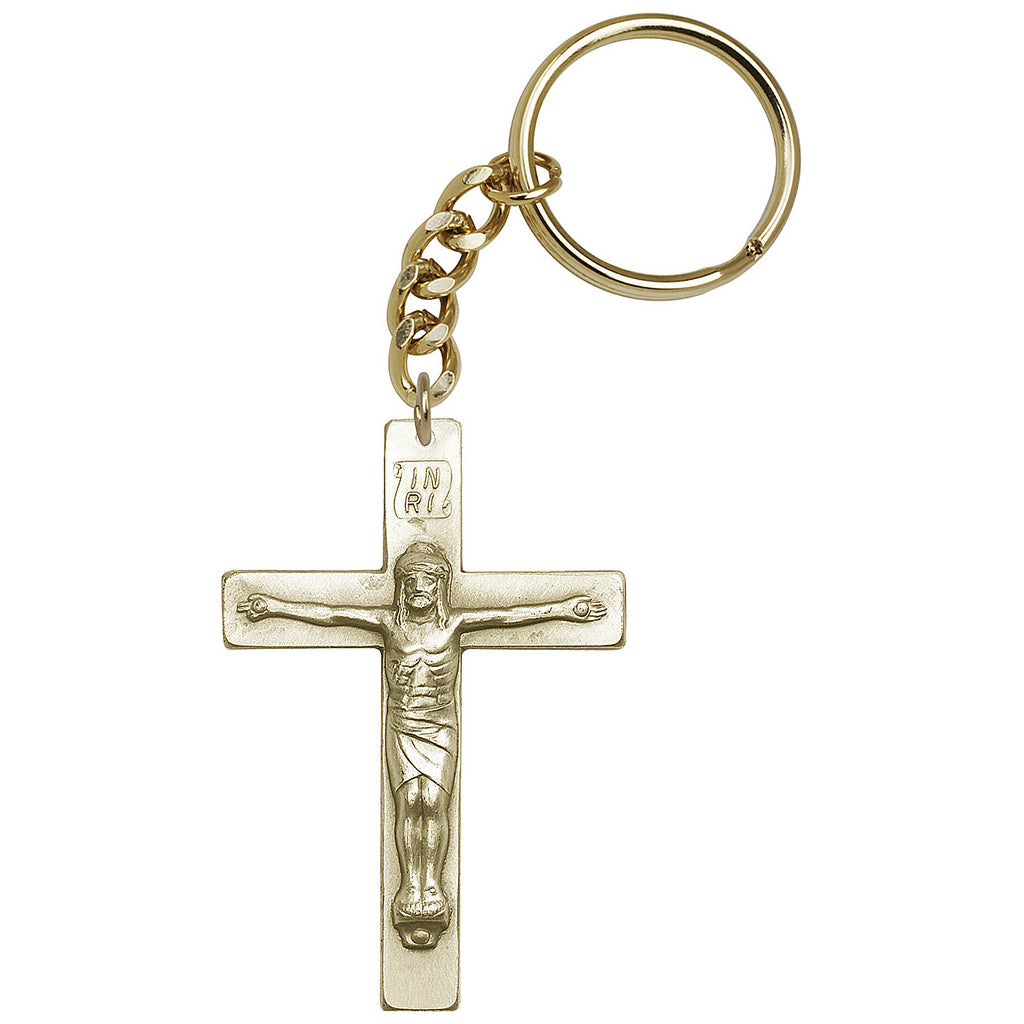 Bliss Gold INRI Crucifix Key Chain