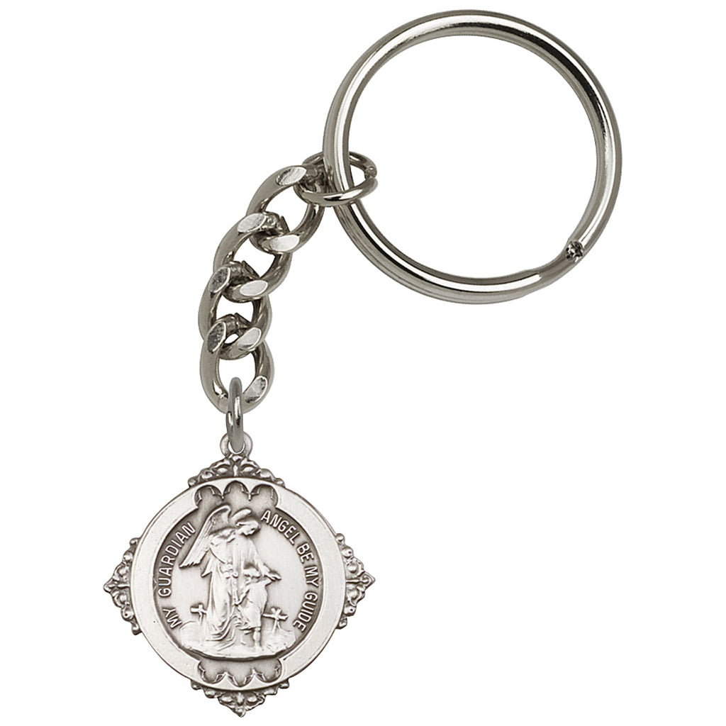 Pewter My Guardian Angel - Angel Be My Guide Key Chain