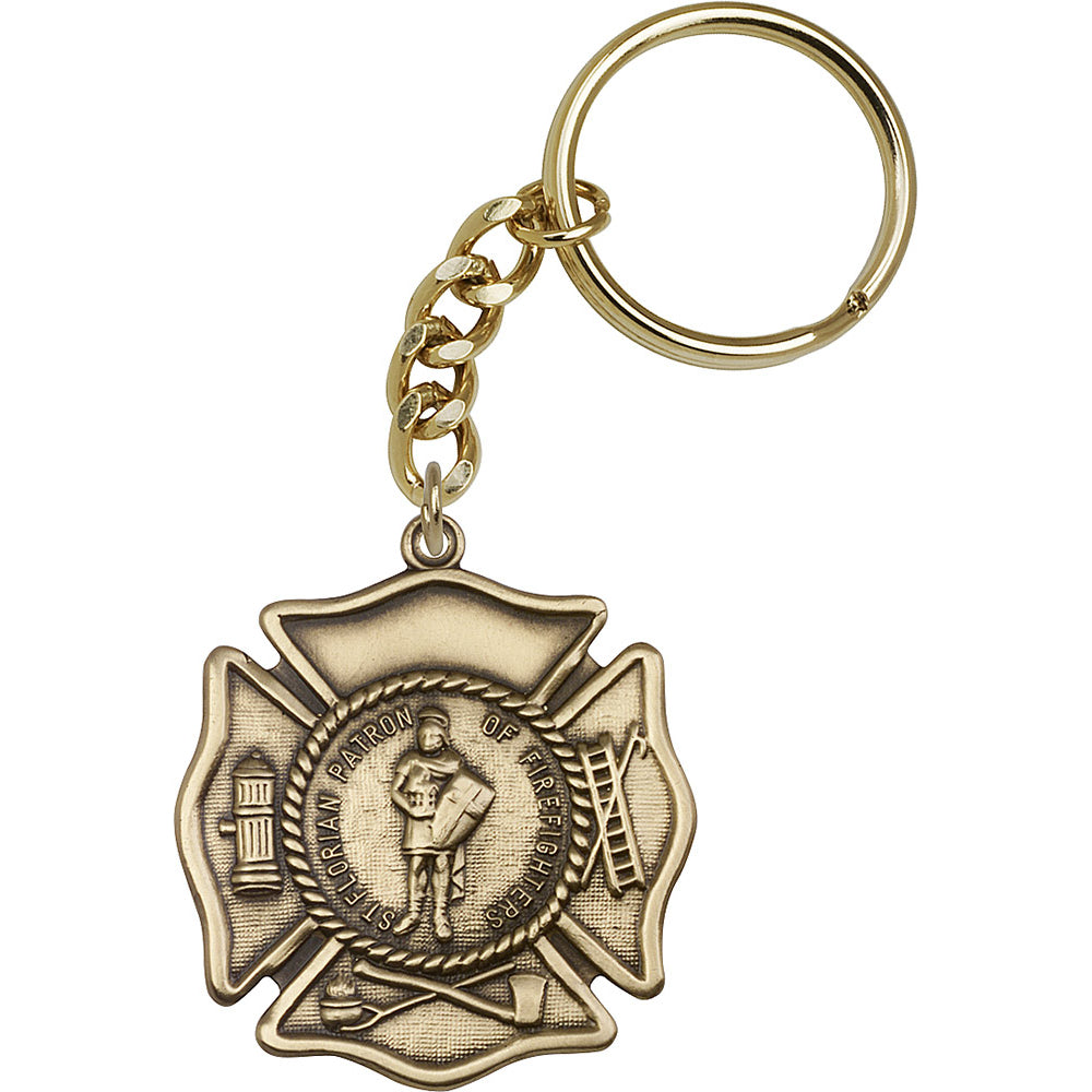 Bliss Manufacturing St Florian Firefighter Key Chain Set