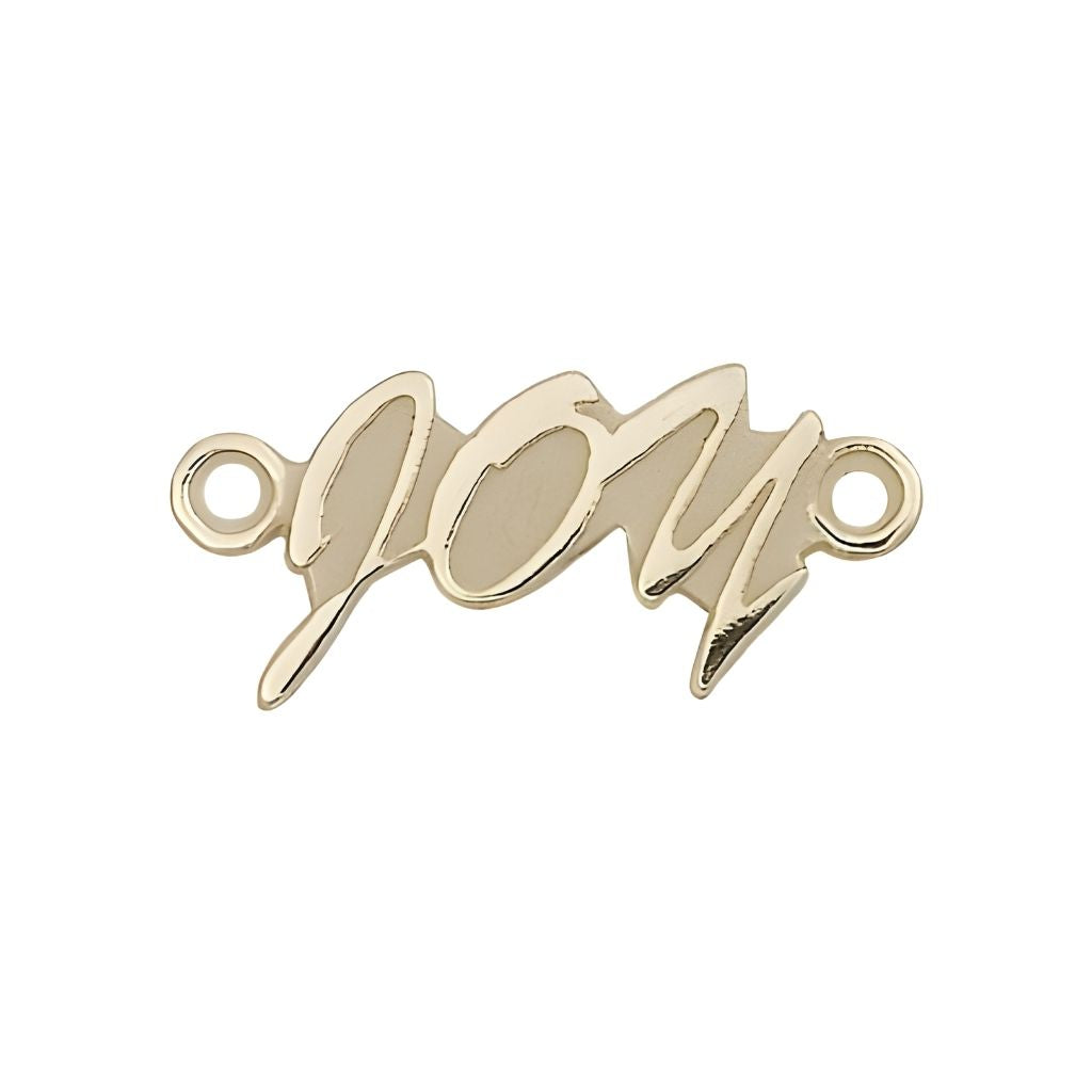 Bliss Joy Design Medal14kt Gold Medal, Measures 3/8-inch tall by 1-inch wide