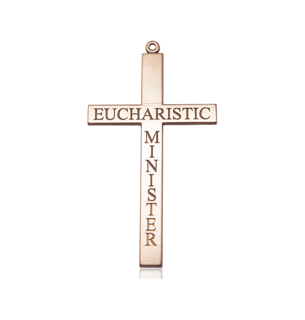 Bliss Large Church Eucharistic Minister Cross Pendant 14kt Gold Medal Only,