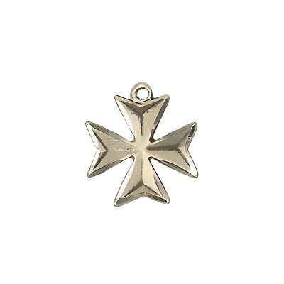 Small Maltese Cross Medal Necklace, 14kt gold, Bliss Manufacturing