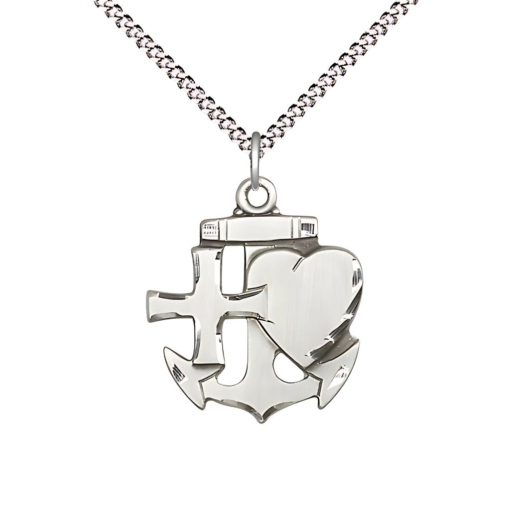Bliss Faith, Hope & Charity Medal Necklace | Silver or Gold